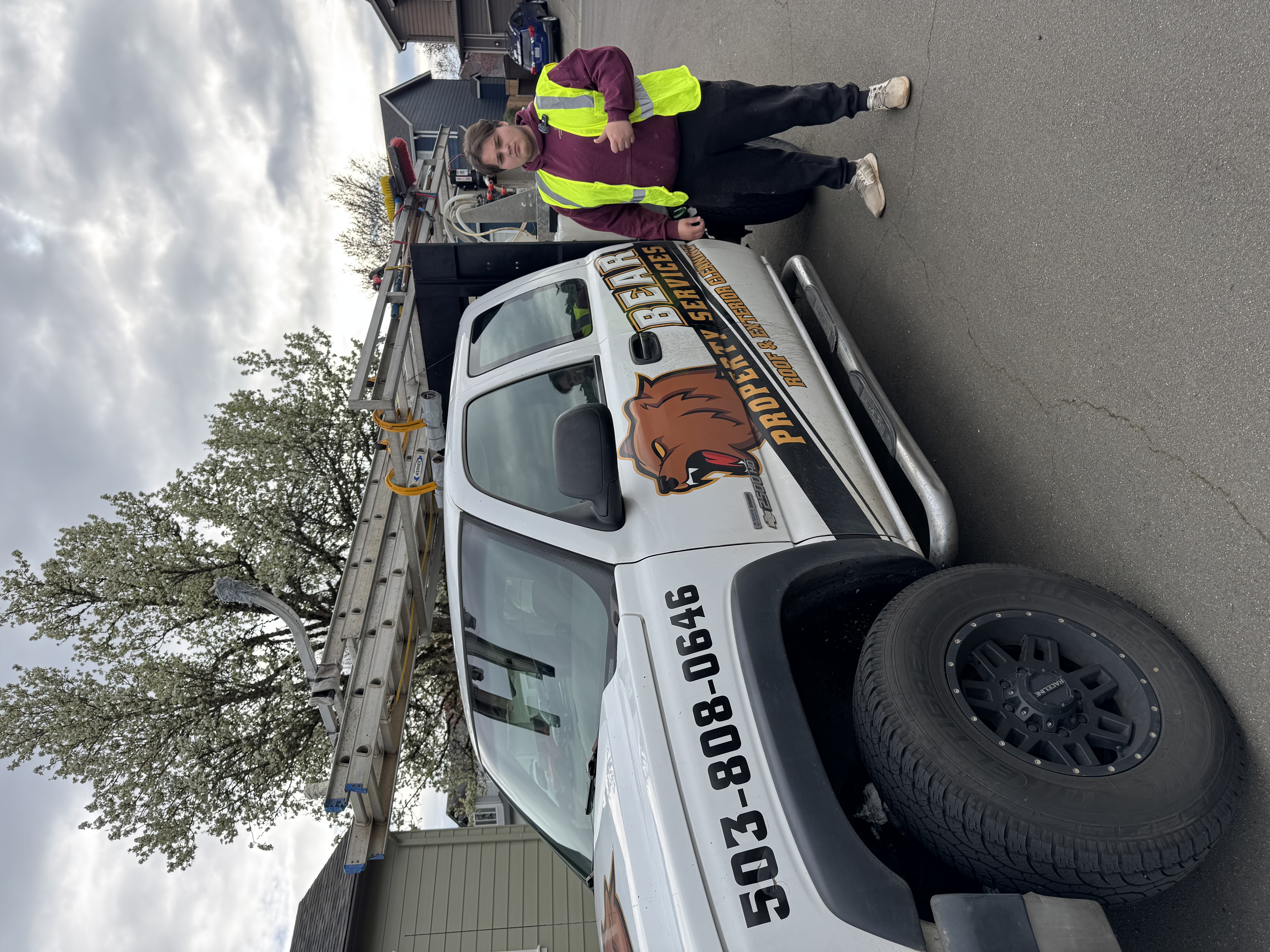Bear Property Services team with truck